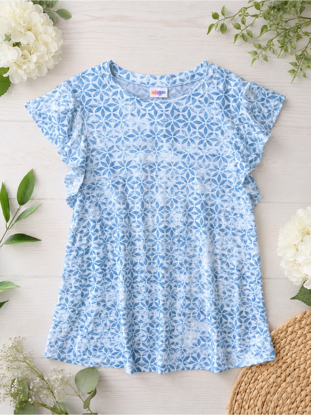NWT LuLaRoe LeeAnn Ruffle Sleeve Top | Size Small
